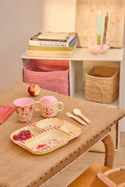 Rice Melamine Cups - Pink Funfair Print