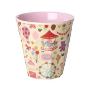 Rice Melamine Cups - Pink Funfair Print