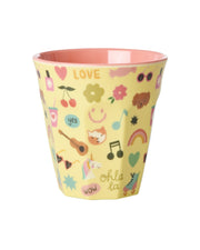 Rice Melamine Cups - Unicorn Love Print