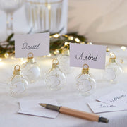 Mistletoe Bauble Place Card Holders - Set of 6