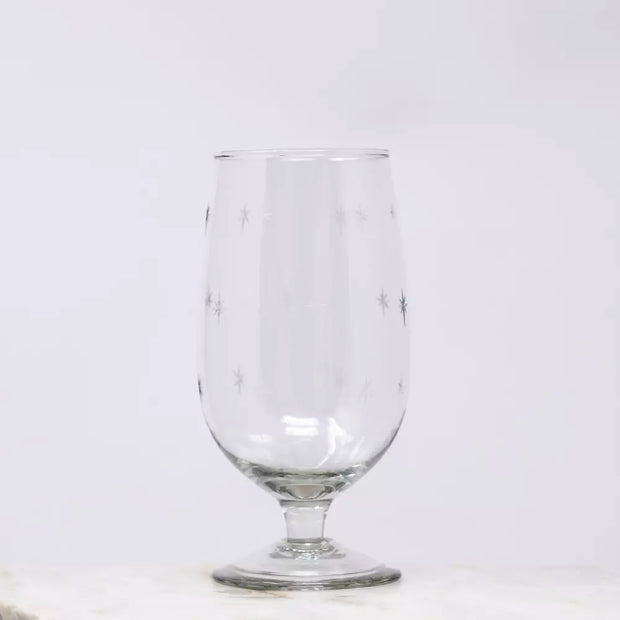 Etched Wine Glasses - Stars