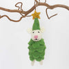 A World of Craft Felted Ornament - Star Hat Mouse