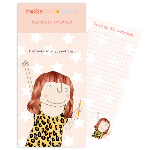 Rosie Made A Thing Magnetic Shopping List - Bloody Love A List