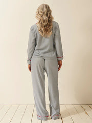 Stripe & Stare Stripe Long Pyjama Bottoms - Midnight Stripe