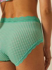 Stripe & Stare High Rise Knicker - Neon Meadow