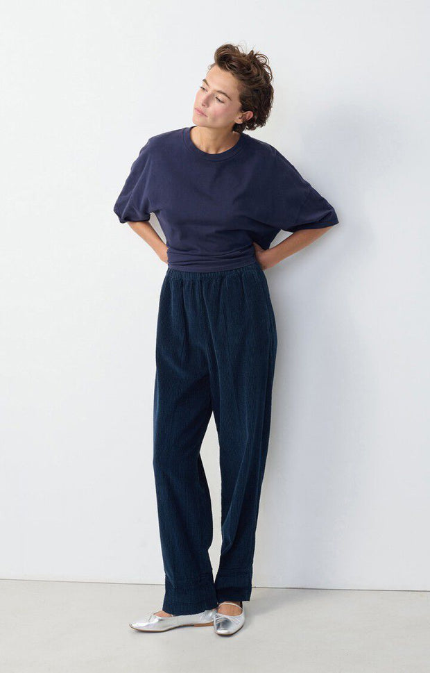 American Vintage Padow Cord Trousers - Navy