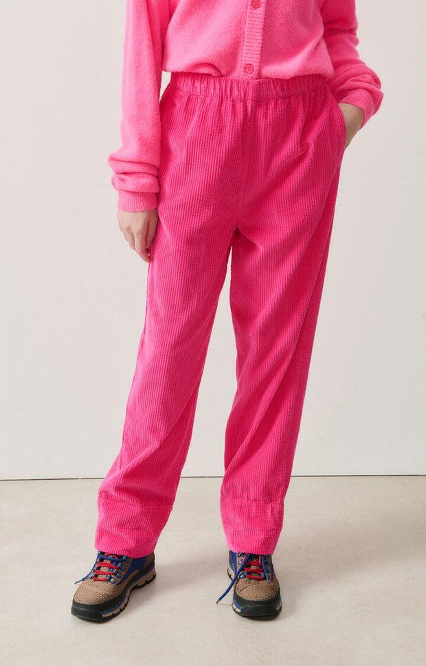 American Vintage Padow Cord Trousers - Vintage Fuchsia