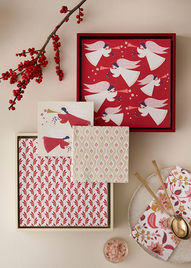 Bungalow Paper Napkins Pack of 50 - Naya Scarlet