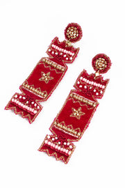 My Doris Beaded Earrings - Christmas Cracker