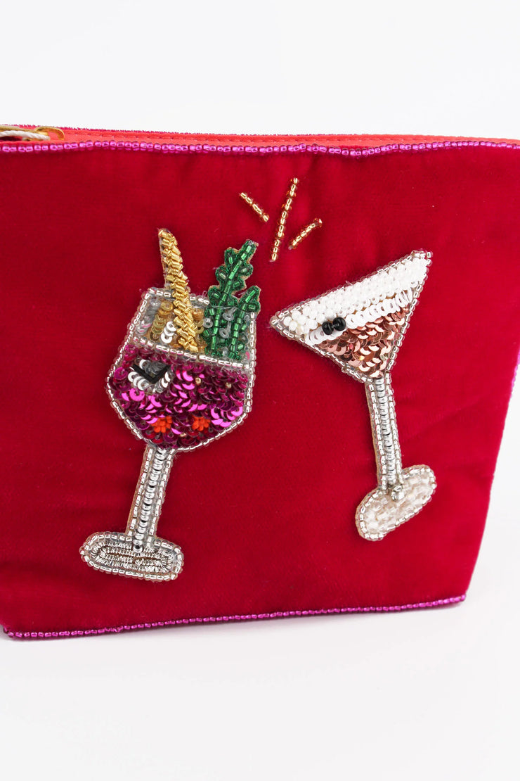 My Doris Small Pouch - Pink Fizz & Espresso