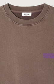 American Vintage Plizzy Sweatshirt in Vintage Chestnut