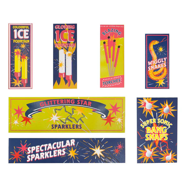 Retro Red Indoor Explosive Set - Table Fireworks
