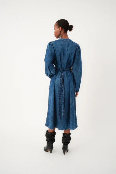Lollys Laundry Denim Paris Midi Dress