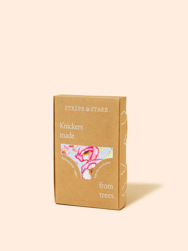 Stripe & Stare Original Knicker - Pastel Poppy