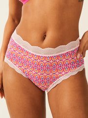 Stripe & Stare High Rise Knickers Box of 4 - Retro Geo