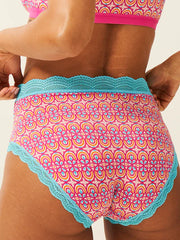 Stripe & Stare High Rise Knickers Box of 4 - Retro Geo
