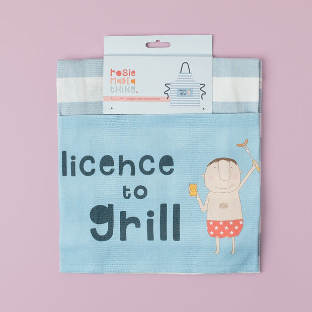 Rosie Made A Thing Apron - Licence to Grill