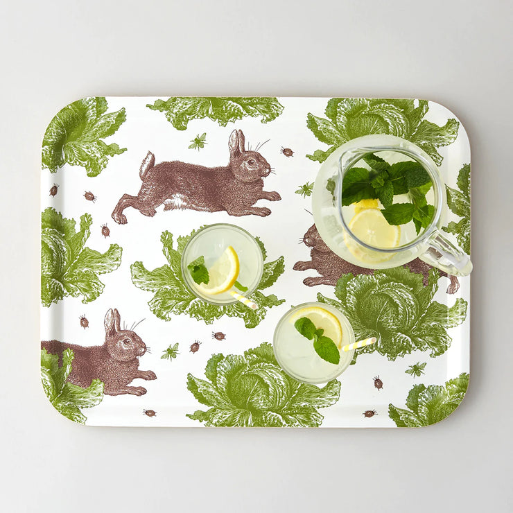 Thornback & Peel Birchwood Tray - Rabbit & Cabbages