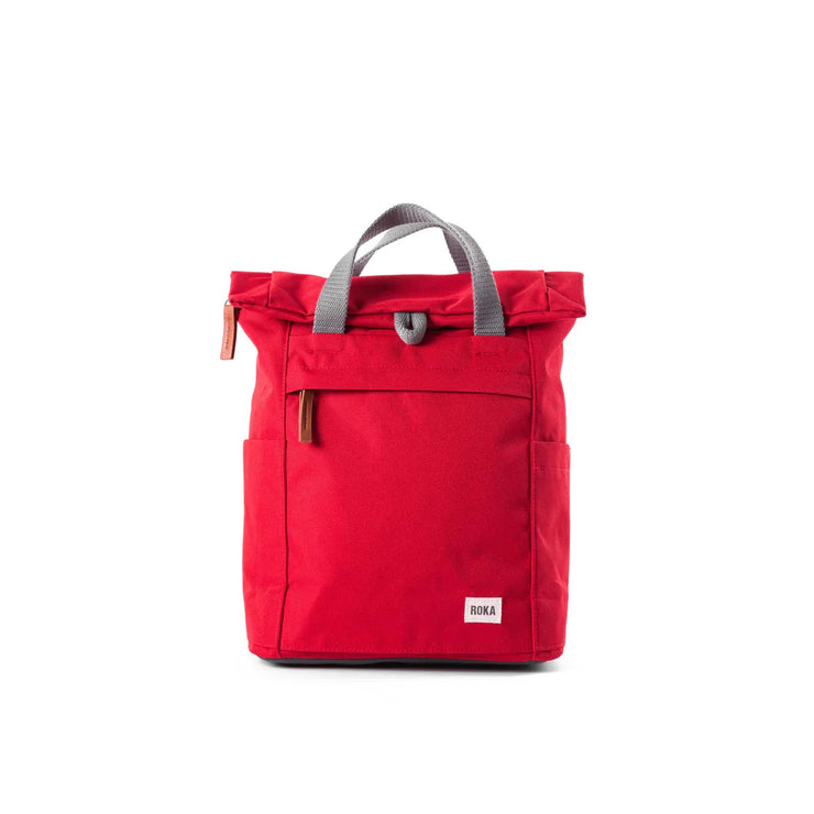 Roka Finchley Canvas Small Backpack - Mars Red