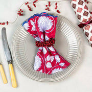 Scalloped Edge Napkins Set of 4 - Redcurrant