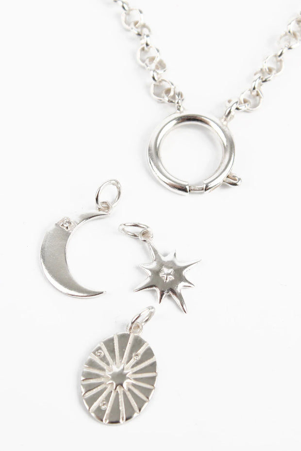 My Doris Silver Charm Necklace