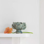 Artichoke Pillar Candle Holder - Sage