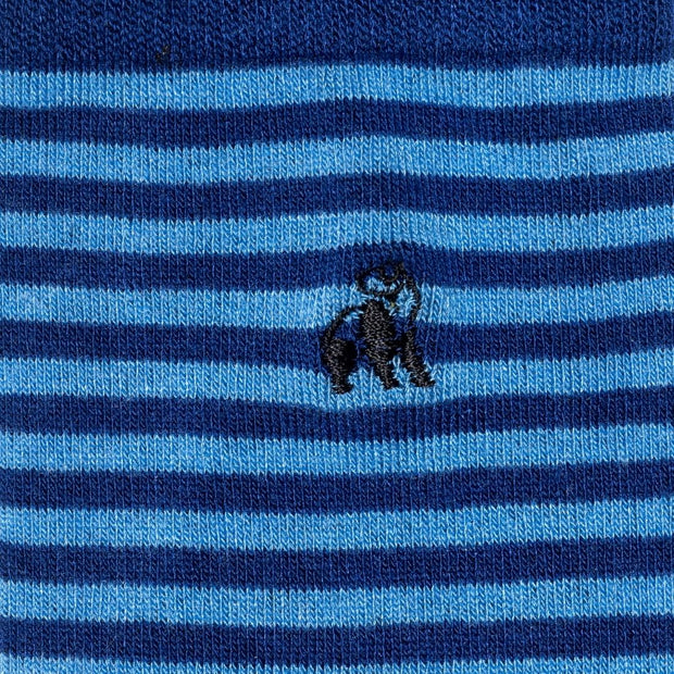 Swole Panda Men's Narrow Striped Bamboo Socks - Size 7-11