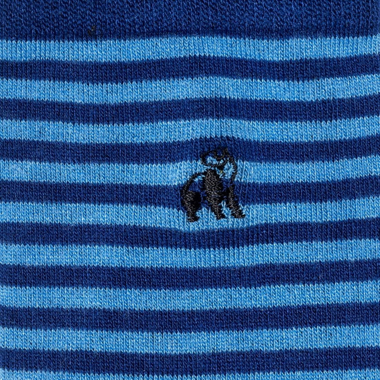 Swole Panda Men's Narrow Striped Bamboo Socks - Size 7-11