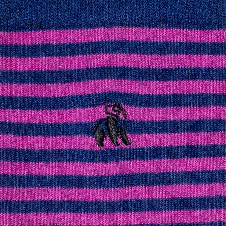 Swole Panda Men's Narrow Striped Bamboo Socks - Size 7-11