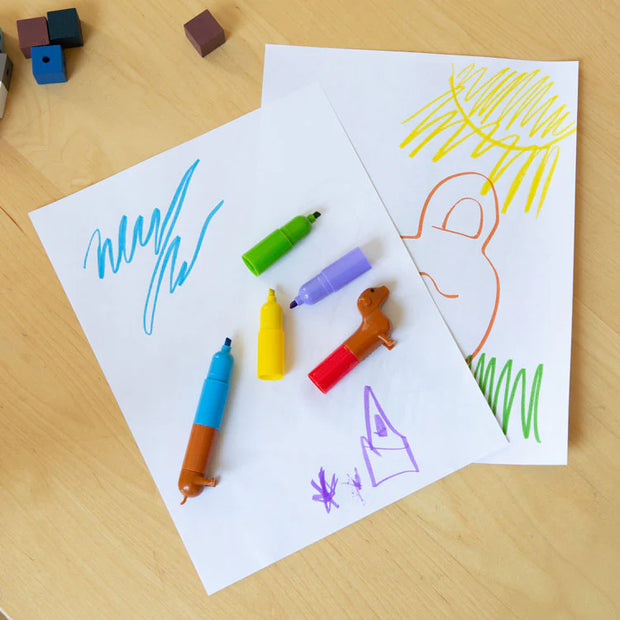 Rainbow Dachshund Marker Pens