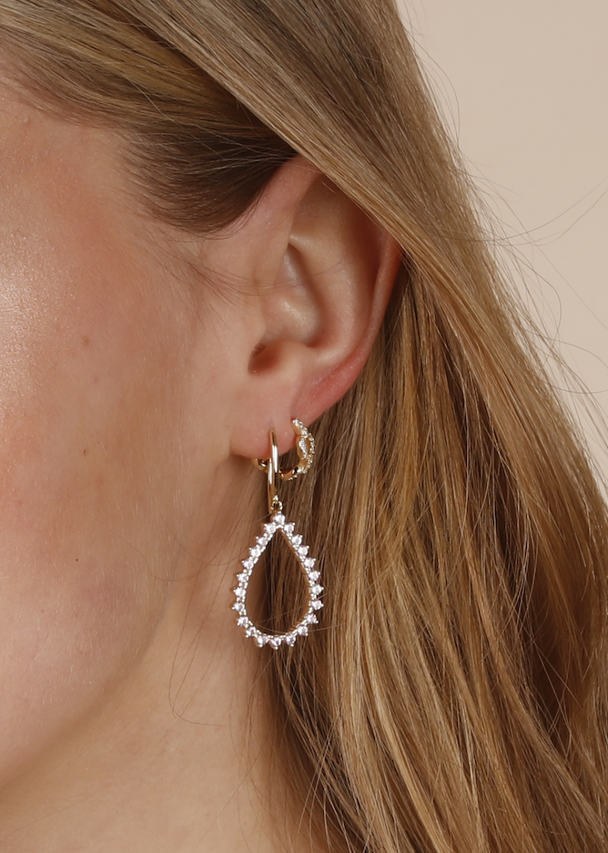 Atelier 18 Amilla Earrings - White Zirconia