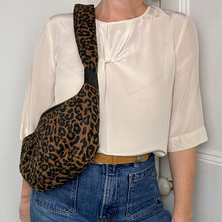 Sixton Large Brixton Sling Cross Body Bag - Leopard