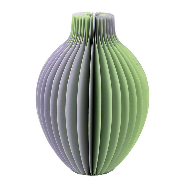 Honeycomb Paper Bud Vase - Lilac & Green