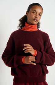 American Vintage Vitow Jumper - Dark Deep Red