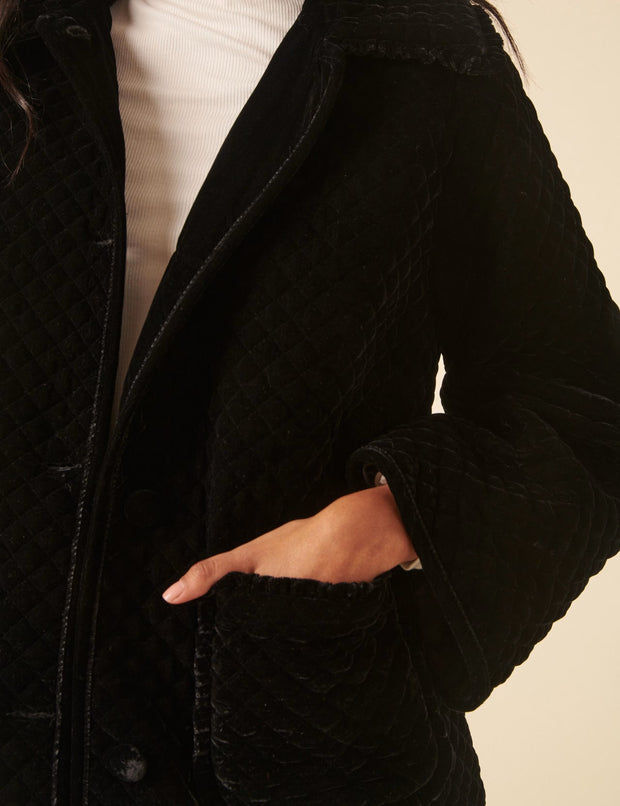 Nobody's Child Winny Velvet Quilted Jacket