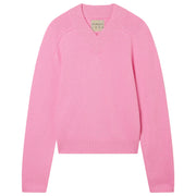 Jumper 1234 Crop Oversize Cashmere V Neck - Candy