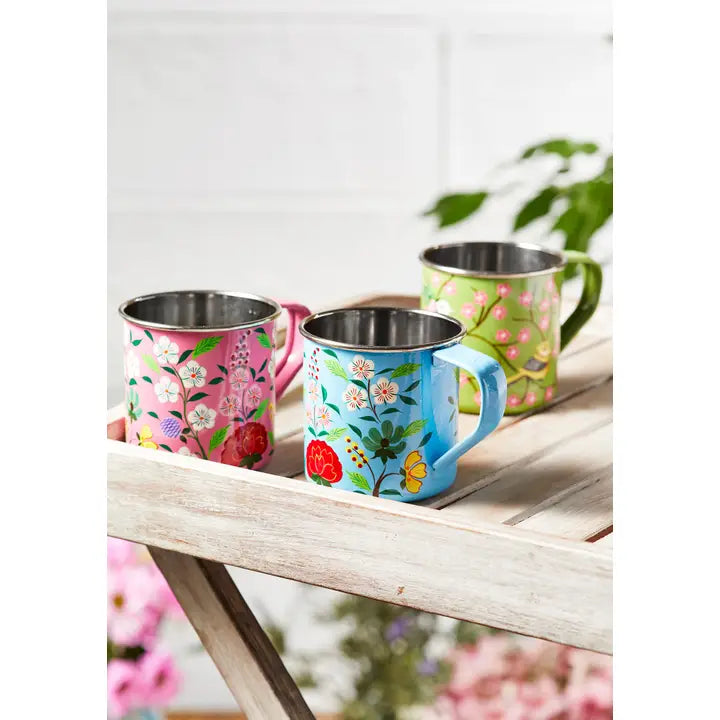 Sansar Hand Painted Enamel Mug