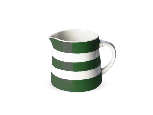 Traditional Cornishware Dreadnought Jugs - Adder Green