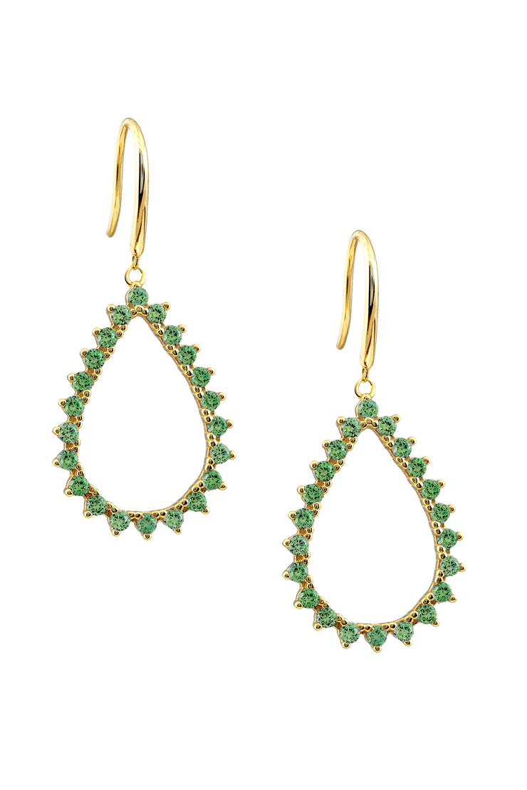 Atelier 18 Amilla Earrings - Aquamarine Green