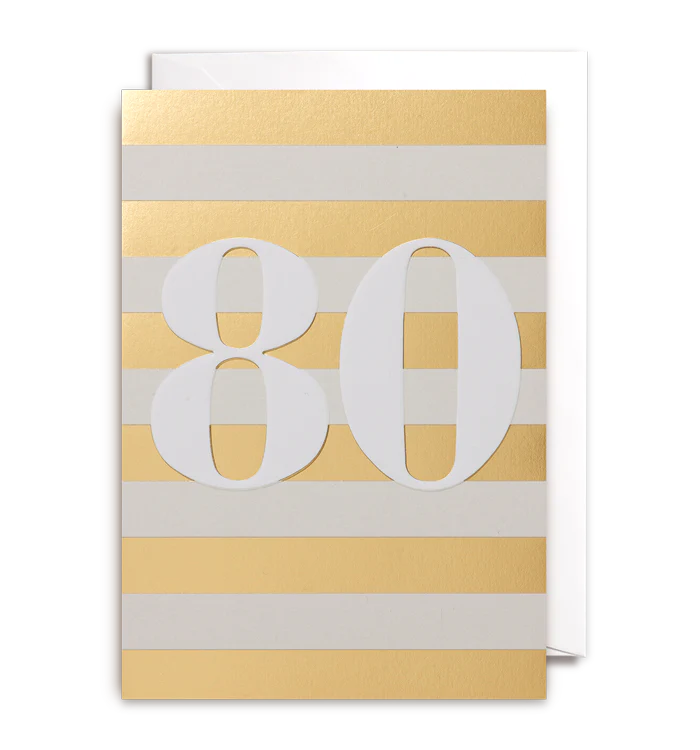 80th Birthday Card