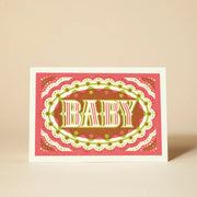 Pressed and Folded Card - Baby