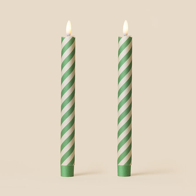 Tinkalink Fabric Wrapped LED Candles x 2 - Barley Twist