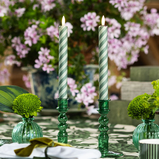 Tinkalink Fabric Wrapped LED Candles x 2 - Barley Twist