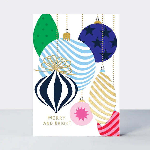 Rachel Ellen Christmas Card - Baubles