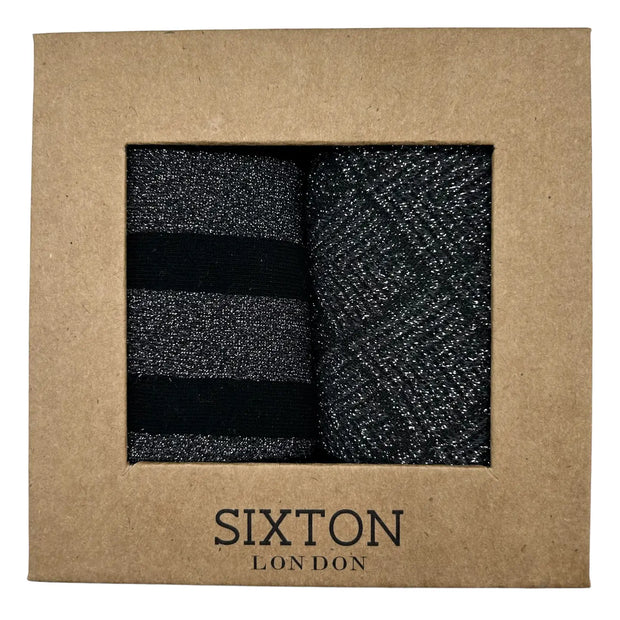 Sixton Sock Box Duo - Black Berlin & Paris