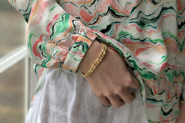 Boho Betty Bracelet - Sabal Major Gold Nugget Bracelet Set