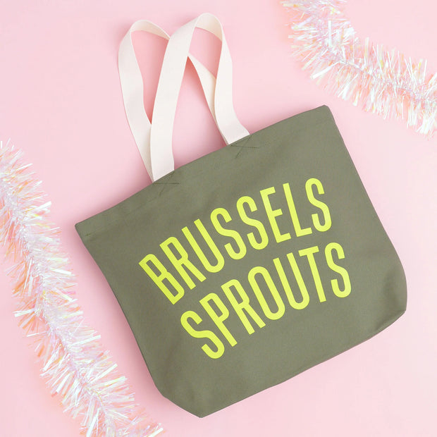 Brussels Sprouts Olive Tote Bag