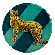 Sixton Jewellery Teal Travel Pot - Cheetah Brooch