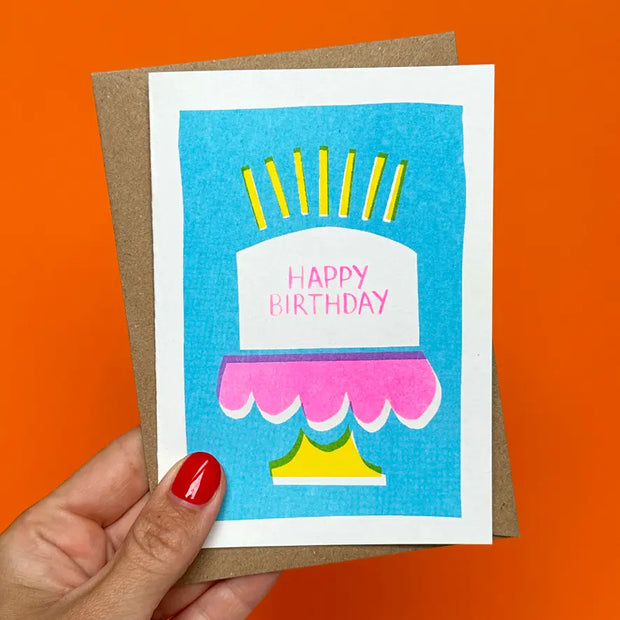 House of Payne - Happy Birthday Cake Card