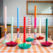 Talking Table Striped Dinner Candles - 28cm